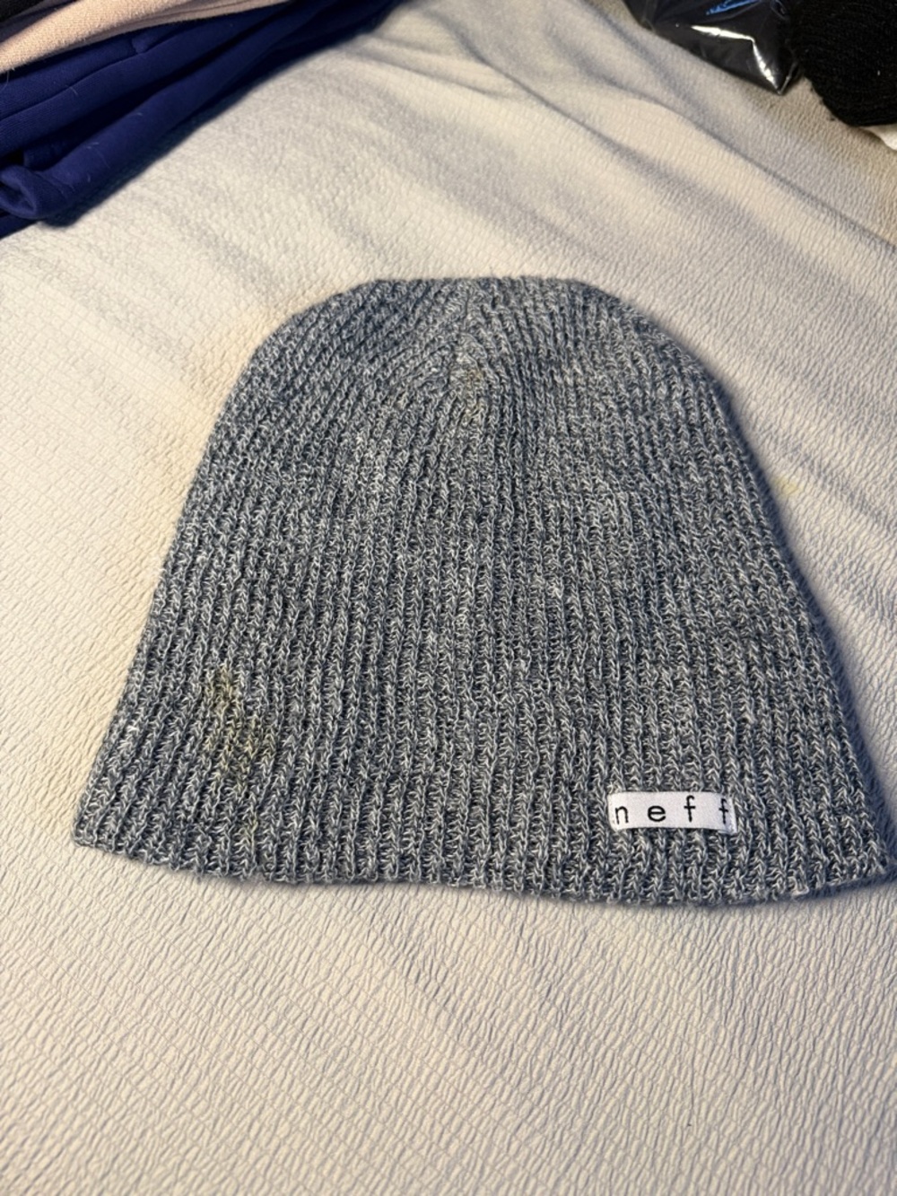 Neff Gray Marled Knit Beanie